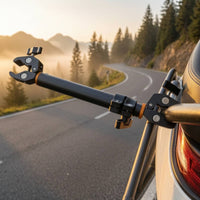 Adjustable Motorcycle Handlebar Clamp Mount Bar Heavy-Duty Motorcycle Phone Mount Rod Quick-Release Handlebar Multi Clamp Bar Short Version for Bicycles