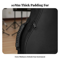 Guitar Backpack Thick Padding Padded Guitar Gig Bag Musical Instrument Accessory Waterproof Water-Resistant for Students, Travel