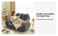 Space-Saving Design Adjustable Tatami Sofa Bed Luxuriously Soft and Comfortable Convertible Lounger Chair Thickly Padded Indoor Furniture No Assembly Required for Apartment Dwellers, Overnight Guests, Bay Window, Small Apartments, Dorm Room