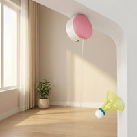 Hanging Badminton Automated Height Adjustment Hanging Shuttlecock Practice Device Portable Power Unit Solo Badminton Practice Device for Indoor, Home