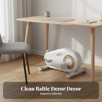 Quiet Operation Mini Elliptical Exercise Machine Low Force Mini Elliptical Machine Anti-Slip Pedals Compact Stepper Machine Installation-Installation-Ready for Office Workers, Seniors, Home