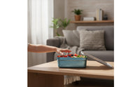 Food Container Rectangular Food Container with Lid Shiny Box for Commuters, Campers, Workday Meal, Camping, Travel