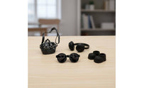 4 Pieces Doll Accessory Set Cute Design Doll Headphones and Glasses Set Photography Props Miniature Fashion Accessories for Dollhouse