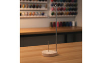 Single Spool Thread Stand Detachable Design Adjustable Sewing Thread Simple Assembly Wooden Base Spool Holder for Quilters