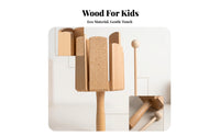 Slotted Wooden Percussion Instrument Musical Equipment Wood Block Includes Paper Box Package