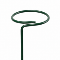 Plant Stakes, For Climbing Plants, For Houseplants, Green, Iron, 6cm, Round, Set of 9, Flowers, Potted Plants Support