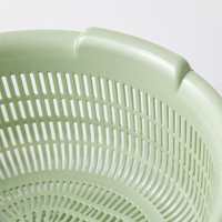 Extra Large Oval Colander, 2 Piece Seive for Rinse Pasta & Drain Vegetables, Wash Salad & Fruit, Stackable with Handles