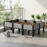 Flower Box with Legs, Planter Box and Outdoor Planter, Floor Standing Simple Style Plant Pots for Balcony Garden Home Gardening