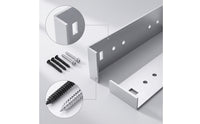 2 Pieces Mailbox Mounting Bracket Aluminum Mailbox Bracket with Screws Hardware Heavy-Duty Universal for Outdoor