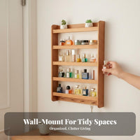 Multi-Tier Wooden Organizer Easy Reach Multi-Level Wall Organizer for Students