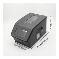 Stackable Hat Storage Box Space-Saving Hat Storage Box with Zipper Transparent Sturdy for Closet