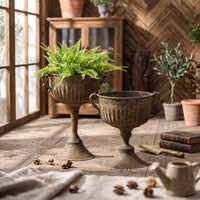 Pedestal Planter Stable Urn Planter Outdoor Use Urn Vase for Garden, Indoor Display