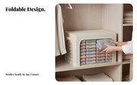 foldable Framed Container Large Capacity textile storage container Foldable Design for Attic