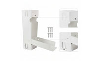 Rainwater Diverter with Outlet Spout Rectangular Downspout Diverter Hardware for Backyard