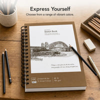 A4 Sketchbook Thickened Art Student Sketch Pad Blank Drawing Paper for Colored Pencils