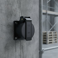 Waterproof Socket with Cover IP44 Universal Socket Outlet with Cover Outdoor Splash-Resistant for Electricians, Garden