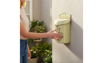 Wall Mount Mailbox Distressed Finish Vintage Wall Mailbox Weather Resistant European Design Post Box for Outdoor, Front Porch, Entryway