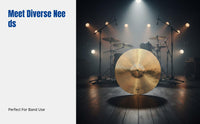 Hanging Cymbal for Band Percussion, Fine Texture, Random Size