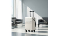 20 Inch Suitcase with Rotating Wheels Hard-Sided Suitcase with Front Pocket Secure Carry on Luggage for Passengers, Business Trips