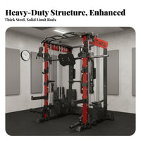 Multi-Functional Guide Machine Heavy-Duty Construction Guide Machine Exercise Rack Combo High Load Capacity Multi-Functional Squat Rack