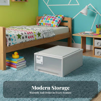Under-Bed Wheeled container Stackable Storage Container complimentary for Students, Parents
