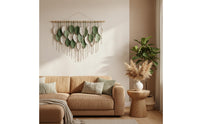 Macrame Foliage Tapestry Hanging Large Size Bohemian Leaf Tapestry House Decoration for Apartment