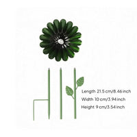 Foliage Accents Metal Bird Bath Stake Ground Insert Bird Bath Stake Slender Pollinator Water Station Decorative