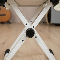 Keyboard Bench Height Adjustable Padded Cushion Folding Piano Stool