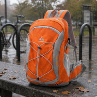 Lightweight Hiking Backpack Water-Repellent Cycling Backpack Mesh Rucksack Front Elastic Lacing