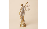 Lady Justice Statue Lustrous Deity of Justice Figurine Ornate for Office, Desk