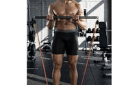 Multi-Functional Workout Bar with Resistance Bands Multifunctional Pilates Bar Kit Easy Assembly Stretching Pull Rod Detachable Design for Home Gym