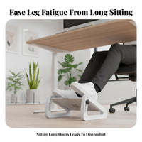Non-Slip Ergonomic Foot oscillator Massage Texture Rocking Footrest with Massager Easy to Assemble Footstool two-modeUse for Home Workers, Students, video game enthusiasts, Study Room, Gaming Setup