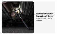Vehicle Undercarriage Inspection Mirror Illuminated Telescoping Inspection Mirror Distortion-Clear Reflection