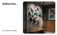 Rock Climbing Holds Kit Non-Slip Texture Artificial Rock Hold Indoor/Outdoor Use Promotes Enerobtainic Play for Home