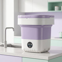 Small Foldable Laundry Machine Compact Foldable Washing Machine Portable Washer Lightweight Gentle for Students, Baby Clothes