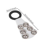 Cymbal Sizzler No Holes Cymbal Hanger with Bells Sizzle Chain Circlet-Shaped Drum Accessory Tapered for Drummers, Stage