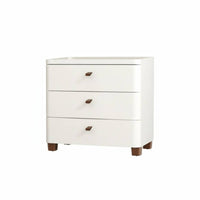 Space-Saving Slim Bedside Table with Drawer Modern Minimalist aesthetic Narrow Drawer Cabinet Multi-Purpose Nightstand Rounded Corners for Apartment Dwellers, Students, Homeowners, Bedroom, Next to Bed, Small Spaces, Dorm Room