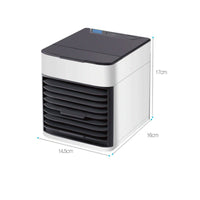 3-in-1 Function Portable Air Conditioner Fan Energy Saving USB Mini Air Cooler Quiet Operation for Office Workers, Students, Desk, Dorm Room
