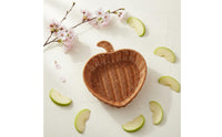 Fruit Shaped Woven Basket Multi-Functional Heart Shaped Fruit Tray Japanese Style Household Storage for Kitchen, Living Room, Party