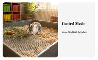 FootComfortable mesh floor small animal Toilet Tray with Grate Keeps paws Dry Grated Restroom Box Easy to Clean Potty instructor sprayresistant for Chinchilla Owners, Indoor, Indoors, Home, Room Corner