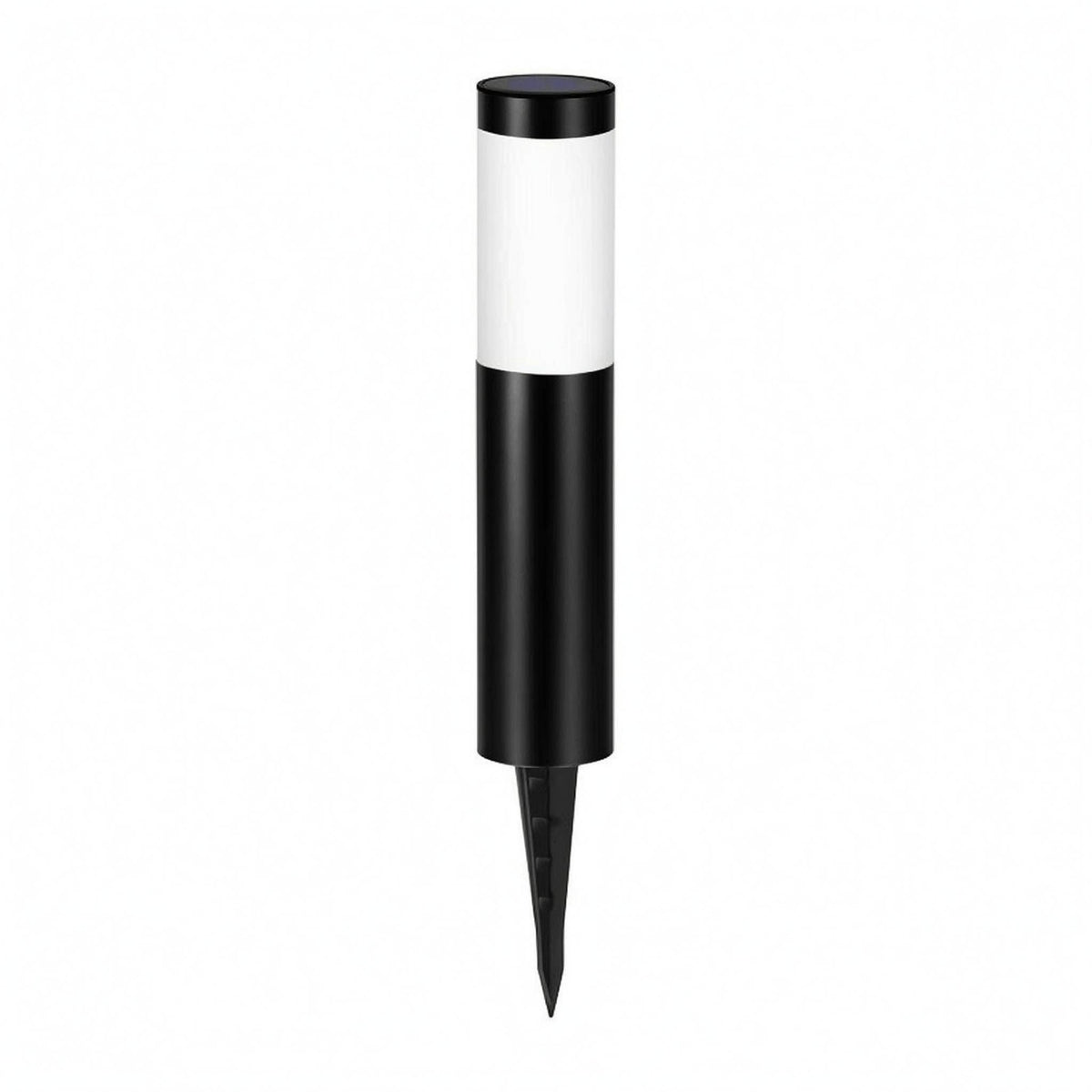 Cylindrical Solar Garden Stake Light Smooth Stake Solar Garden Light Modern Round Top