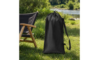 Drawstring Bag with Shoulder Strap Water-Repellent Cylindrical Storage Bag Foldable Stuff Sack for Campers, Anglers, Camping, Fishing