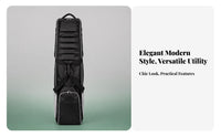 Waterproof Wheeled Golf Travel Bag Wear-Resistant Golf Travel Bag Quilted Sports Luggage Full-Length Zipper for Transport