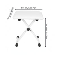 Keyboard Bench Height Adjustable Padded Cushion Folding Piano Stool