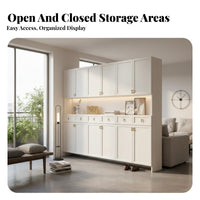 Large Capacity Shoe Storage Unit Solid Wood Board Multifunctional Foyer Cabinet Minimalist Design Mudroom Storage Cabinet with Hooks for Living Room