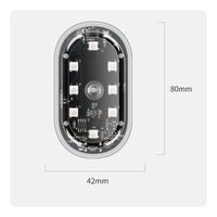 4 Pieces Adhesive Car Ambient Light with Controller Wireless Car Interior LED Lights Rechargeable Interior Ambient Lighting Kit Dynamic Modes for Footwells