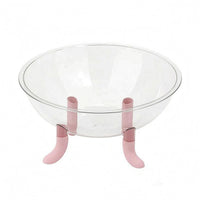 Acrylic Feline Bed Glossy Raised Feline Pod Oval Pod Bed Curved-Sided Scratch Resistant for Cats