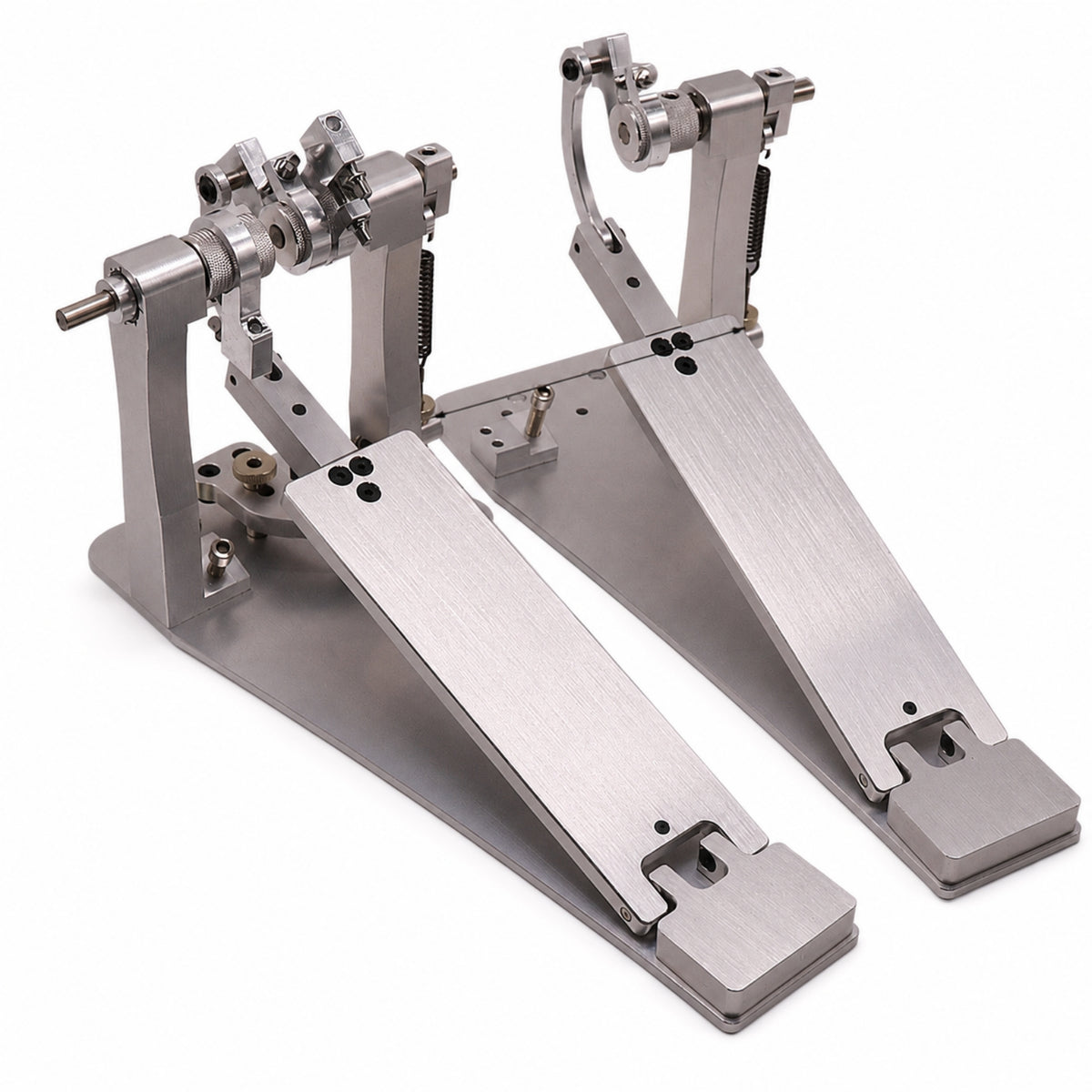 Powerful Double Bass Drum Pedal Metal Double Kick Pedal Adjustable Instrument Sturdy for Percussionists