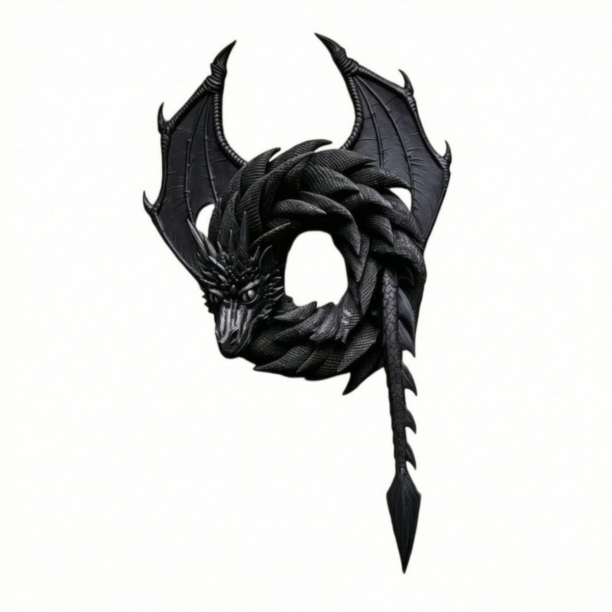 Dragon Wreath with Wing Textured Dragon Wreath Spooky for Bedroom