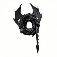 Dragon Wreath with Wing Textured Dragon Wreath Spooky for Bedroom